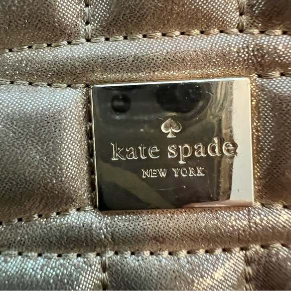 Kate Spade ♠️ Gold Quilted Purse - Picture 4 of 6
